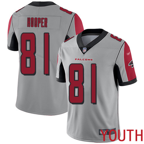 Atlanta Falcons Limited Silver Youth Austin Hooper Jersey NFL Football 81 Inverted Legend